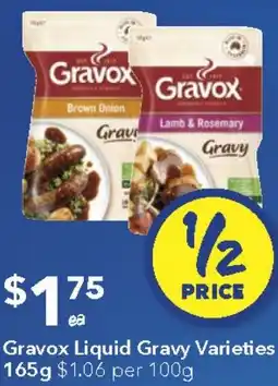 Ritchies Gravox Liquid Gravy Varieties offer