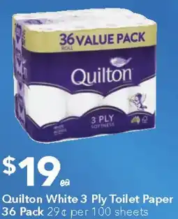 Ritchies Quilton White 3 Ply Toilet Paper offer