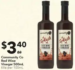 Ritchies Community Co Red Wine Vinegar offer