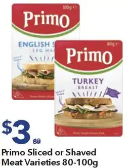 Ritchies Primo Sliced or Shaved Meat Varieties offer