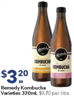 Ritchies Remedy Kombucha Varieties offer