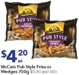 Ritchies McCain Pub Style Fries or Wedges offer