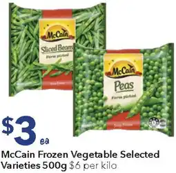 Ritchies McCain Frozen Vegetable Selected Varieties offer
