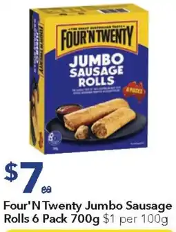 Ritchies Four'N Twenty Jumbo Sausage Rolls offer