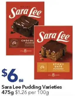 Ritchies Sara Lee Pudding Varieties offer