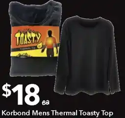 Ritchies Korbond Mens Thermal Toasty Top offer