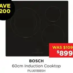 Bing Lee Bosch 60cm Induction Cooktop offer