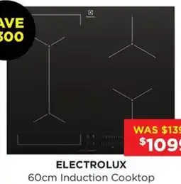 Bing Lee Electrolux 60cm Induction Cooktop offer