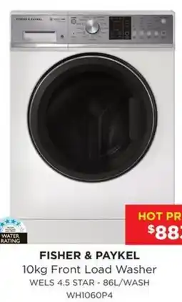 Bing Lee Fisher & paykel 10kg front load washer offer