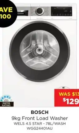 Bing Lee Bosch 9kg Front Load Washer offer