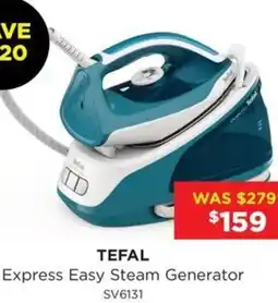 Bing Lee Tefal Express Easy Steam Generator offer