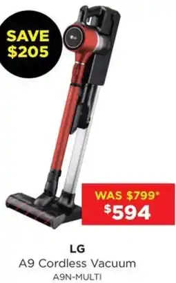 Bing Lee LG A9 Cordless Vacuum A9N-MULTI offer
