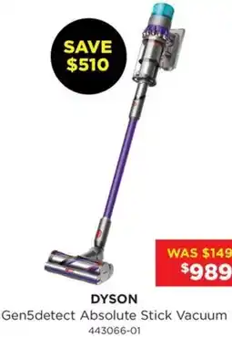 Bing Lee Dyson Gen5detect Absolute Stick Vacuum offer