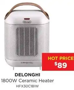 Bing Lee Delonghi 1800W Ceramic Heater offer