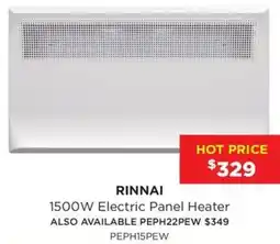 Bing Lee Rinnai 1500W Electric Panel Heater offer