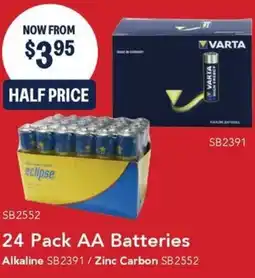 Jaycar Electronics 24 Pack AA Batteries offer