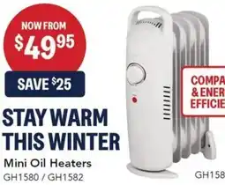 Jaycar Electronics Mini Oil Heaters offer