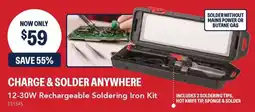 Jaycar Electronics 12-30W Rechargeable Soldering Iron Kit offer