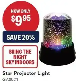 Jaycar Electronics Star Projector Light offer