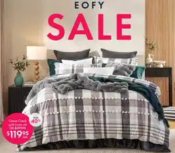 Pillow Talk Omari Check quilt cover set QB offer