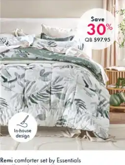 Pillow Talk Remi comforter set by Essentials Microfibre with polyester fill. offer