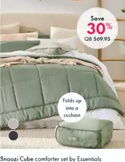 Pillow Talk Snoozi Cube comforter set by Essentials Microfibre with polyester fill. offer