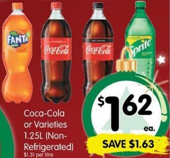 Spar Coca-Cola Or Varieties 1.25L offer