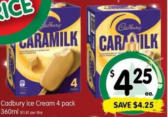 Spar Cadbury Ice Cream 4 Pack offer