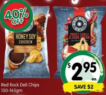 Spar Red Rock Deli Chips 150-165gm offer