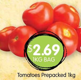 Spudshed Tomatoes Prepacked 1Kg offer