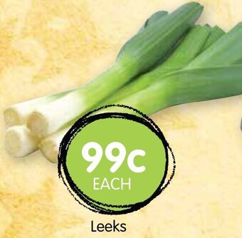 Spudshed Leeks offer