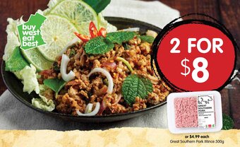 Spudshed Great Southern Pork Mince 500g offer