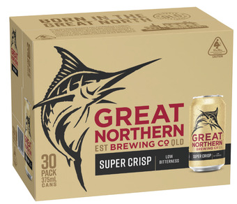 The Bottle O Great northern super crisp block cans 375ml 30 pack offer