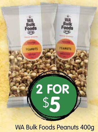 Spudshed WA Bulk Foods Peanuts 400g offer