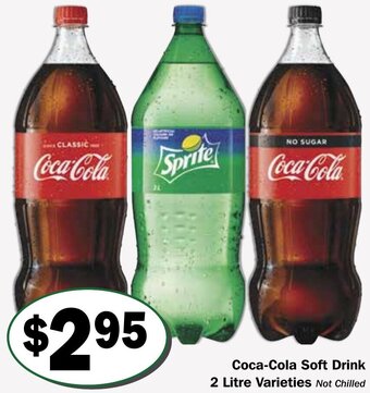 Friendly Grocer Coca-Cola Soft Drink 2 Litre Varieties offer