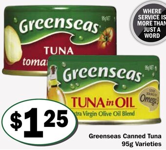 Friendly Grocer Greenseas Canned Tuna 95g offer
