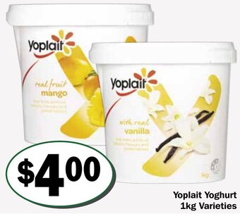 Friendly Grocer Yoplait Yoghurt 1Kg offer