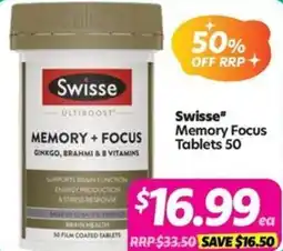 Your Discount Chemist Swisse Memory Focus offer