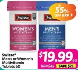 Your Discount Chemist Swisse Men's or Women's Teen Multivitamin offer