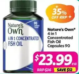 Your Discount Chemist Nature's own 4 in 1 concentrated Fish Oil offer