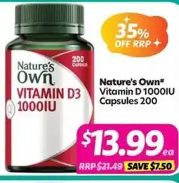 Your Discount Chemist Nature's Own Vitamin D 1000IU offer