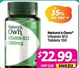 Your Discount Chemist Nature's Own Vitamin B12 offer