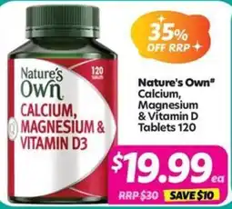 Your Discount Chemist Nature's Own Calcium, Magnesium & Vitamin D offer