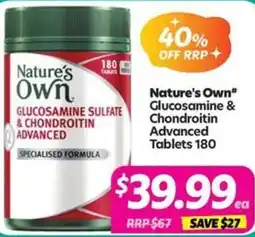 Your Discount Chemist Nature's Own* Glucosamine & Chondroitin Advanced offer