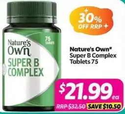 Your Discount Chemist Nature's Own" Super B Complex offer