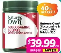 Your Discount Chemist Nature's Own Glucosamine & Chondroitin offer