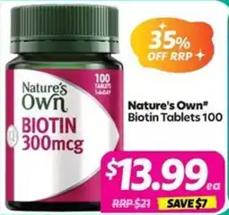 Your Discount Chemist Nature's Own Biotin offer