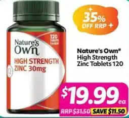 Your Discount Chemist Nature's Own High Strength Zinc offer