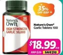 Your Discount Chemist Nature's Own Garlic offer