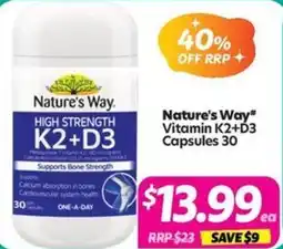 Your Discount Chemist Nature's Way" Vitamin K2+D3 offer
